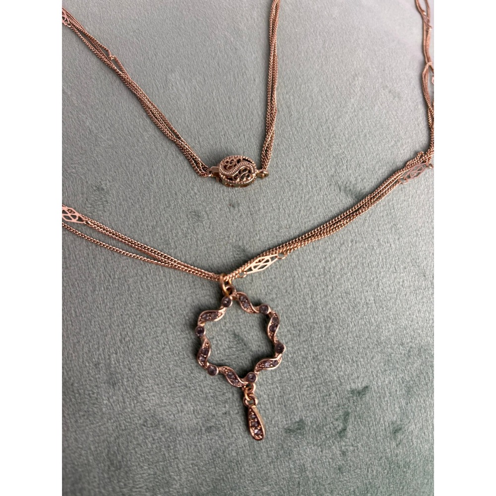 Gold Tone Marcasite Starburst Necklace and Earrings Set P106‎ - Picture 4 of 6